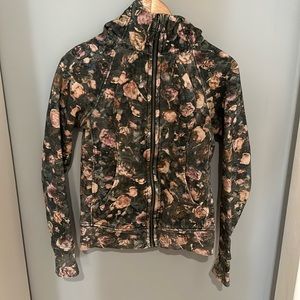 Lululemon Scuba hoodie dark floral print